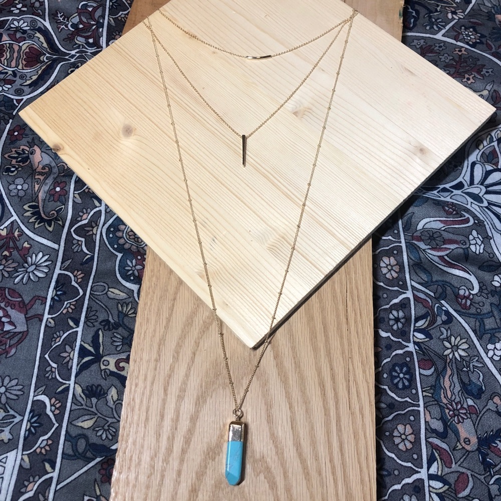 Towne & Reese triple layer necklace